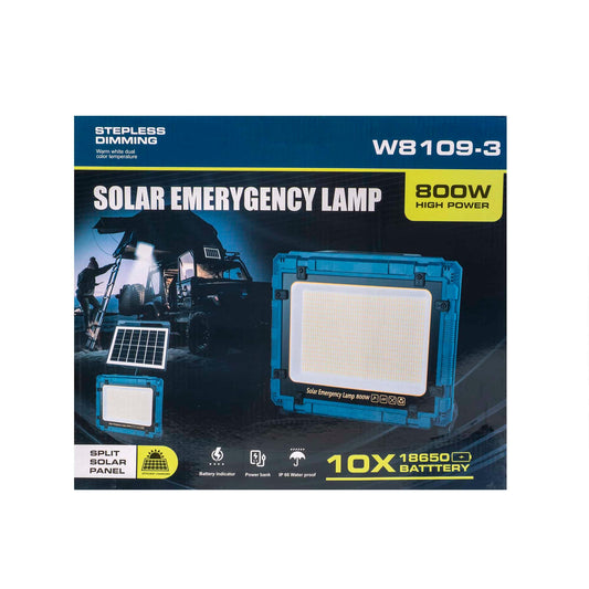 Proiector led cu incarcare solara si USB, 800W, panou incorporabil si detasabil Z-TOOLS / ZTS 8964 - 221.ro