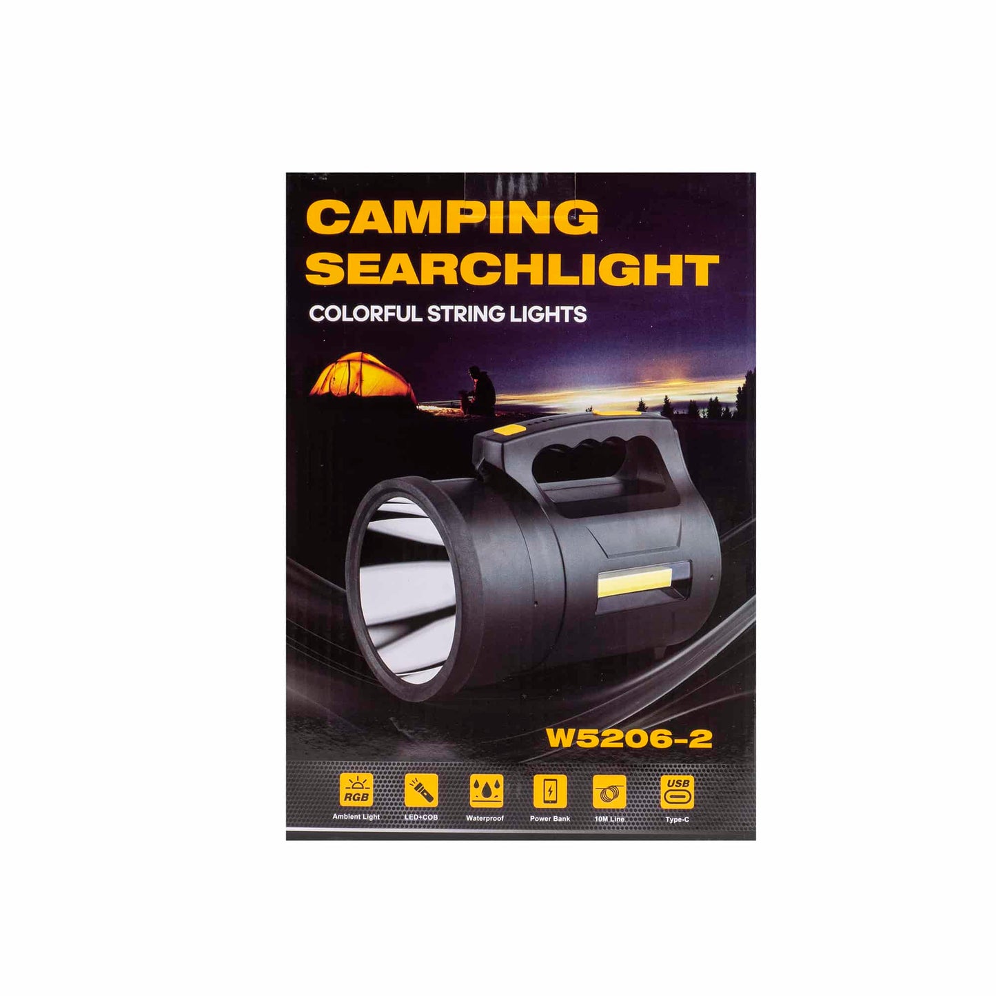 Lanterna de mana cu incarcare USB, 6 moduri de intensitate a luminii si 10m de instalatie Z-TOOLS / ZTS 8974