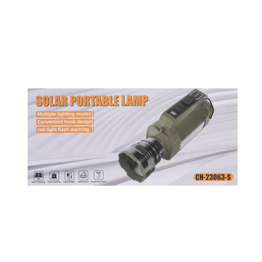 Lanterna de mana cu incarcare solara si USB, 6 moduri de intensitate a luminii Z-TOOLS / ZTS 8975 - 221.ro