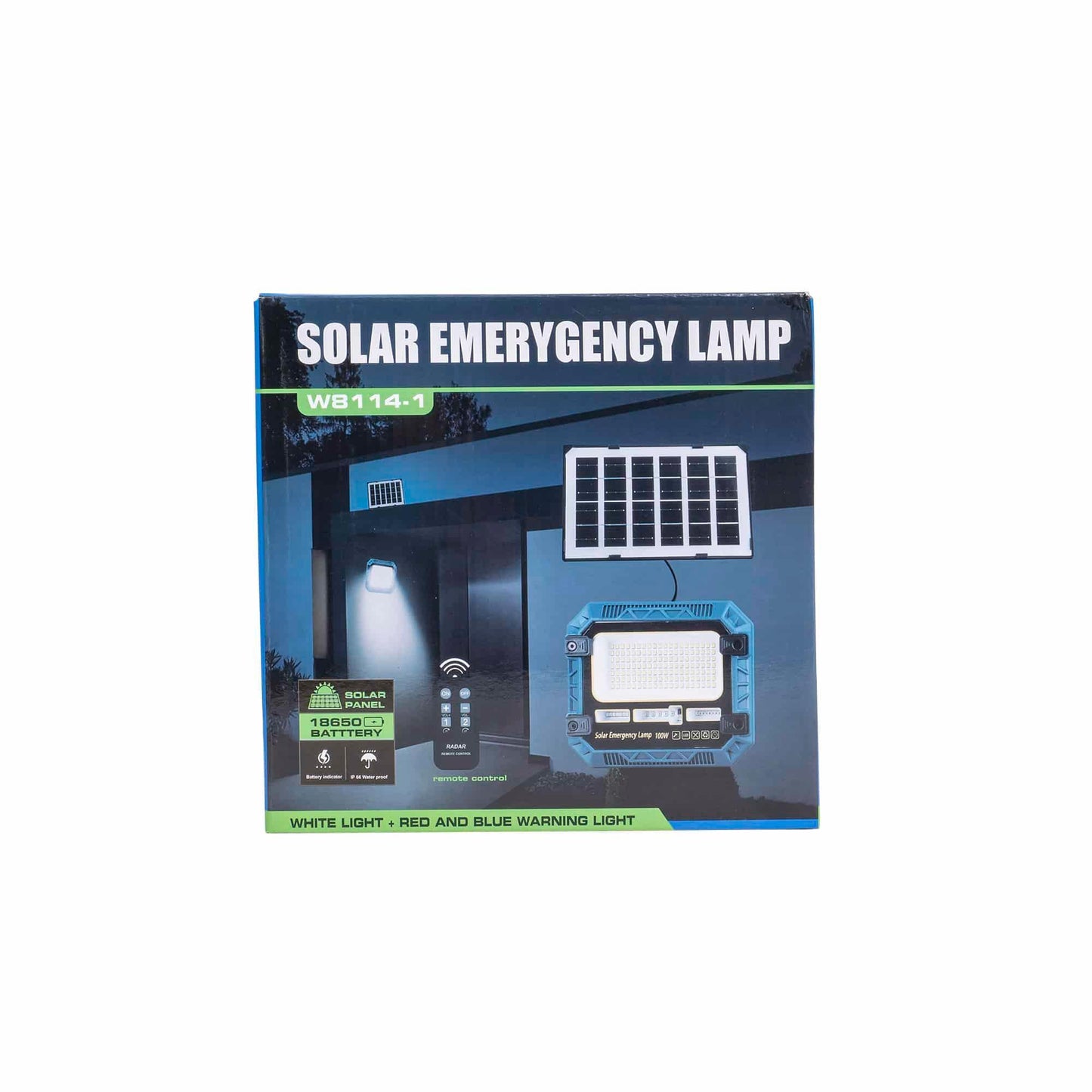 Proiector led cu incarcare solara, 100W, panou separat, cu telecomanda IP66 Z-TOOLS / ZTS 8984 - 221.ro
