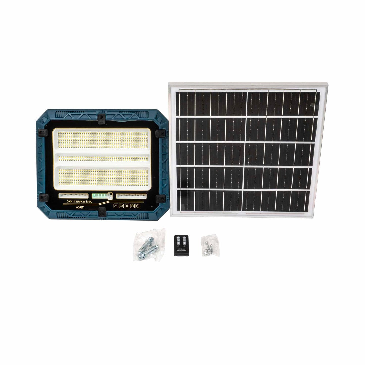 Proiector led cu incarcare solara, 600W, panou separat, cu telecomanda IP66 Z-TOOLS / ZTS 8987 - 221.ro