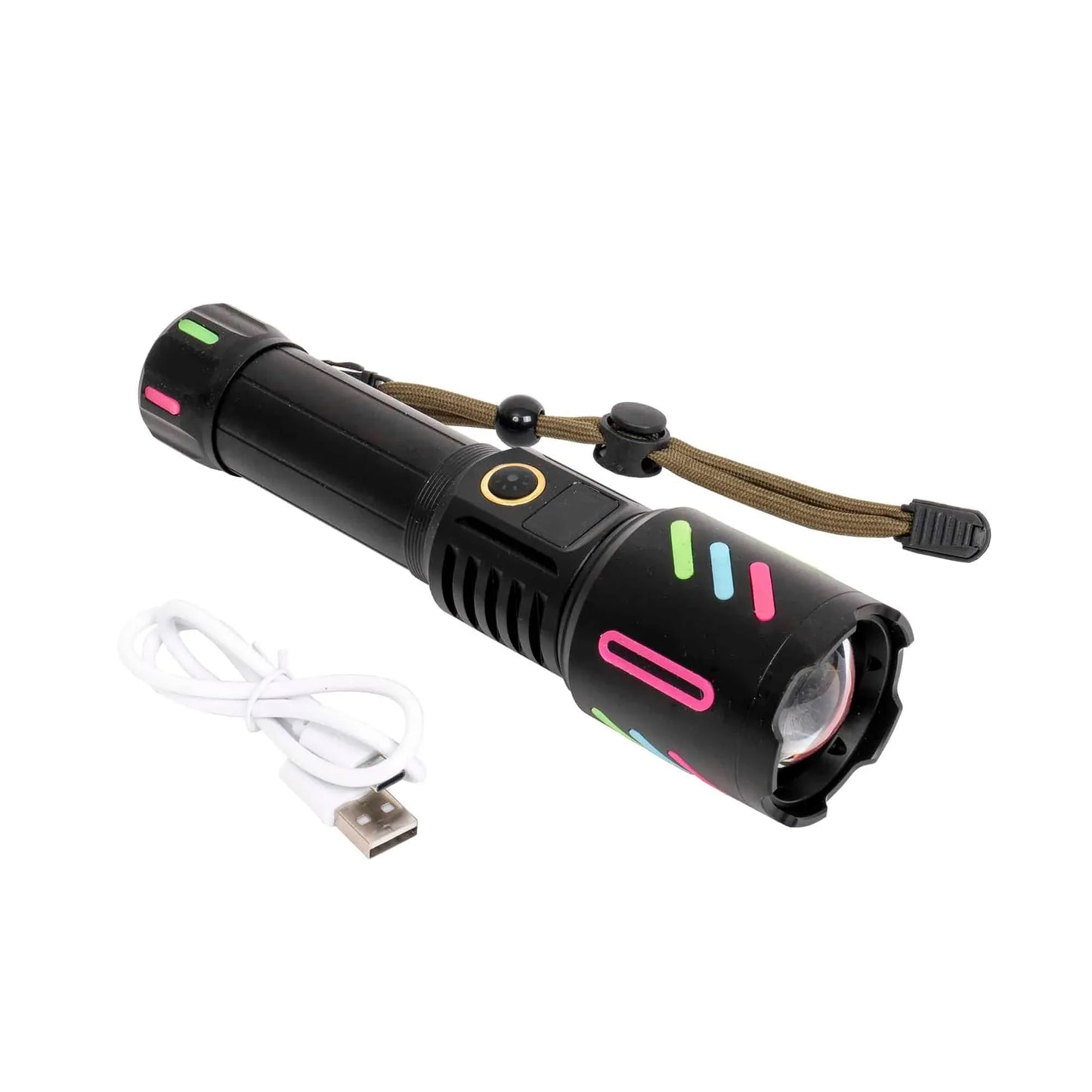 Lanterna de mana LED, 5 moduri de intensitate a luminii, USB, Z-TOOLS / ZTS 8997 - 221.ro