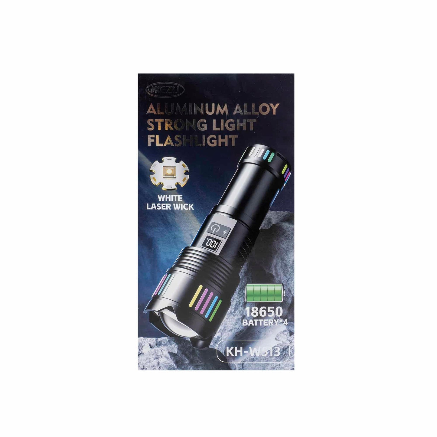 Lanterna de mana LED, 5 moduri de intensitate a luminii, USB, Z-TOOLS / ZTS 8999 - 221.ro