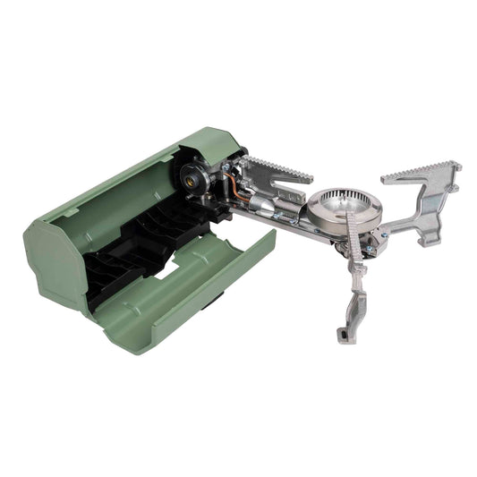 Aragaz camping pliabil, compatibil butelie spray, geanta de depozitare, verde Z-TOOLS / ZTS9081