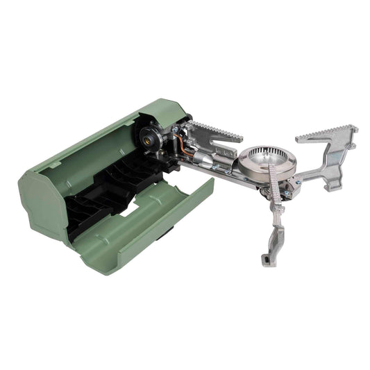 Aragaz camping pliabil, compatibil butelie spray, geanta de depozitare, verde Z-TOOLS / ZTS9081 - 221.ro