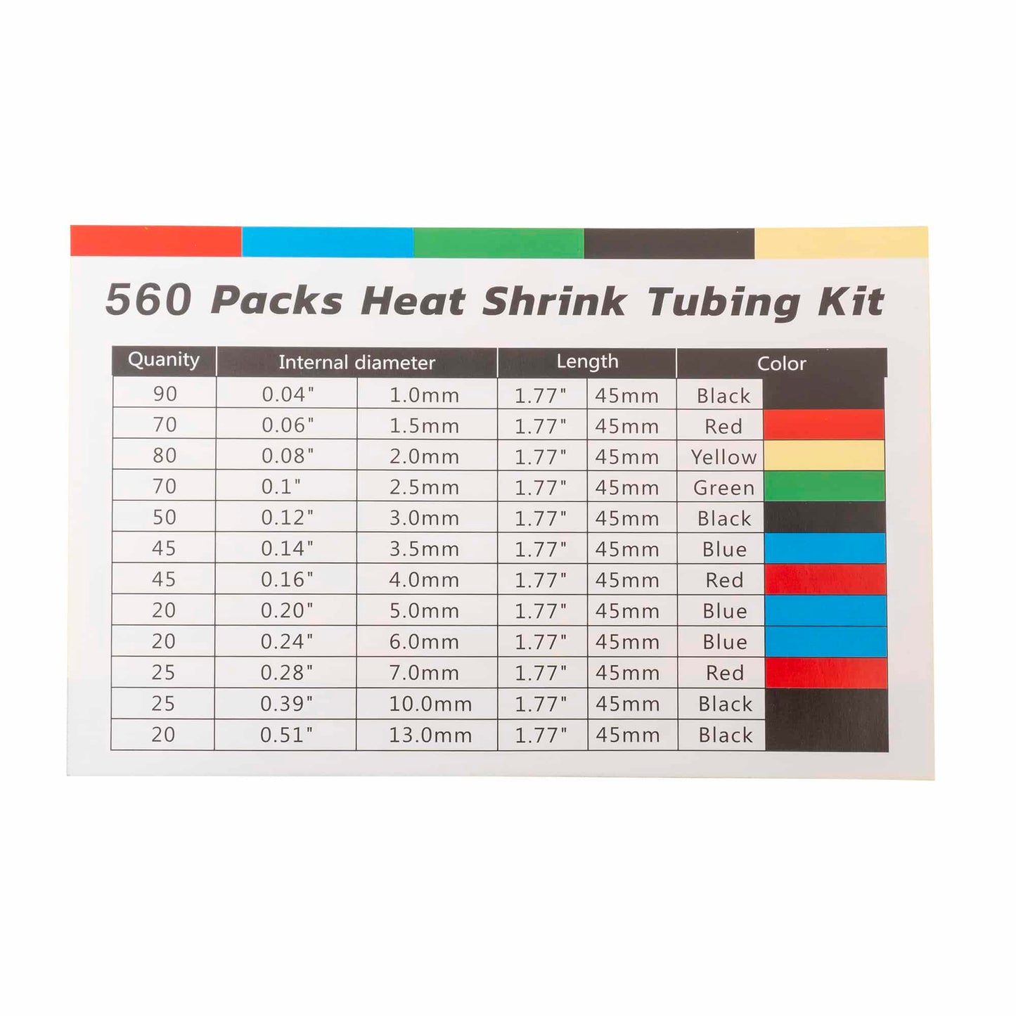 Set de 560 tuburi termocontractabile Z-TOOLS / ZTS 9184