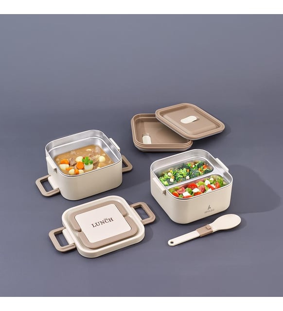 Set 2 caserole termice monobloc, capacitate toatala 1400ml Z-TOOLS / ZTS2099