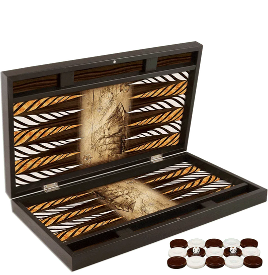 Joc de table din lemn lacuit, Trandy 58x48cm, PIRATE SHIP KORSAN, Z-TOOLS / ZTS5482-7 - 221.ro