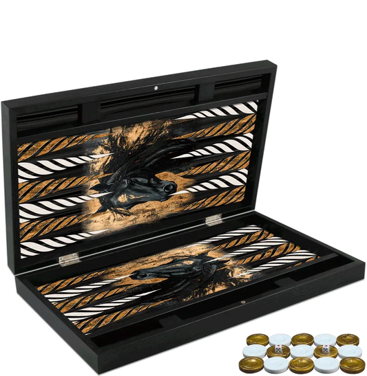 Joc de table din lemn lacuit, Trandy 58x48cm, HORSE PORTRAIT, Z-TOOLS / ZTS5482-9 - 221.ro