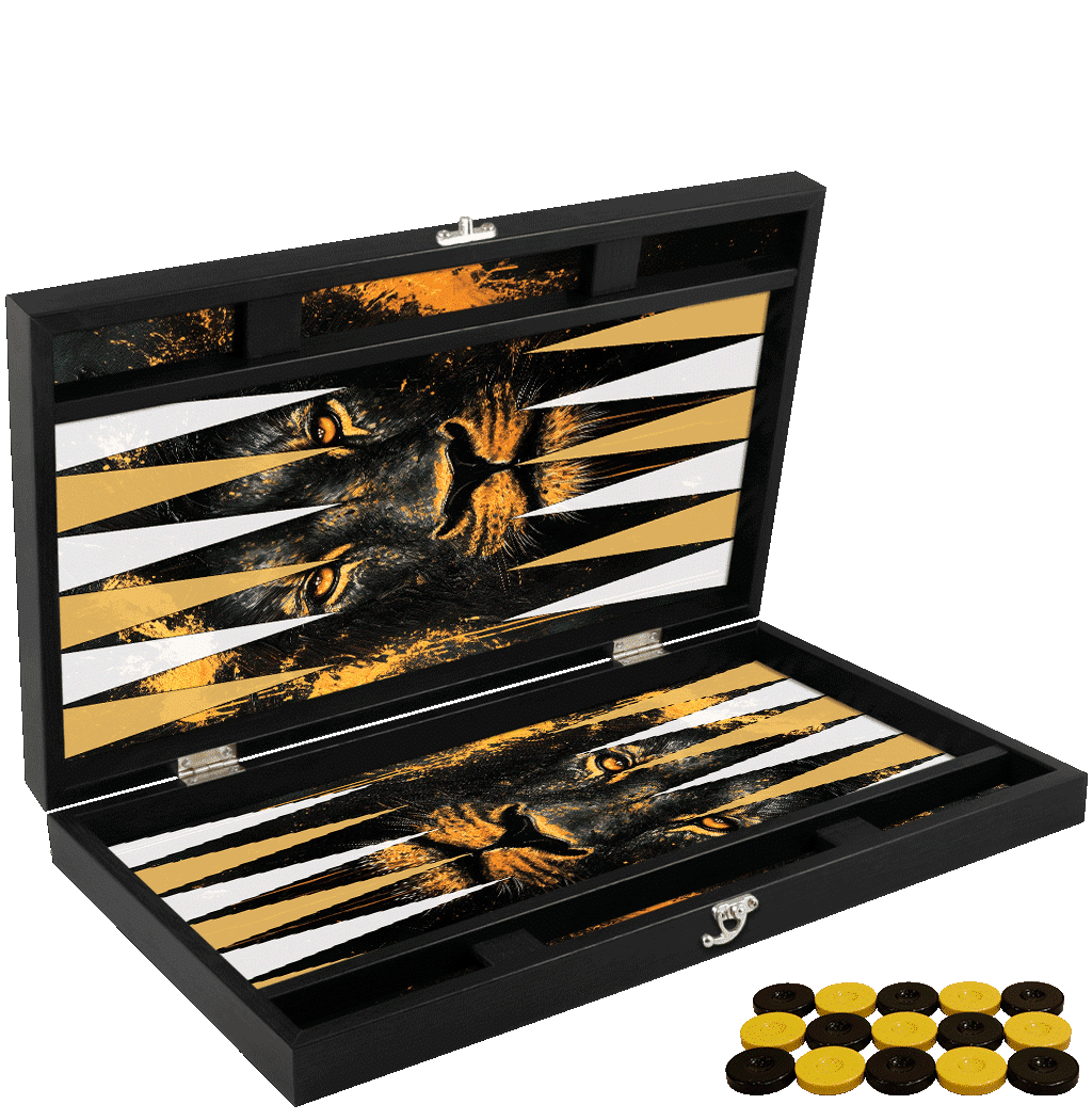 Joc de table din piele ecologica, model LION, Z-TOOLS / ZTS5512-10