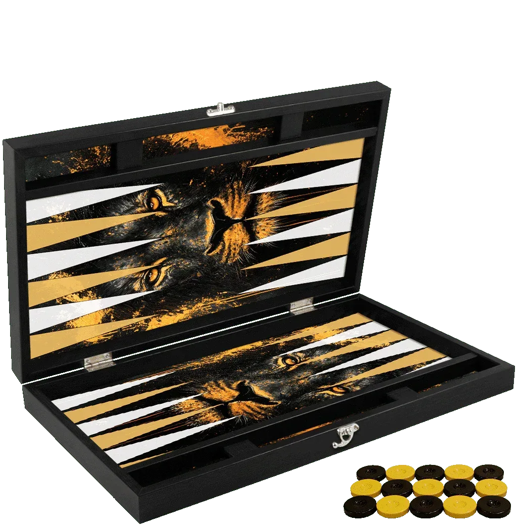 Joc de table din piele ecologica, model LION, Z-TOOLS / ZTS5512-10 - 221.ro