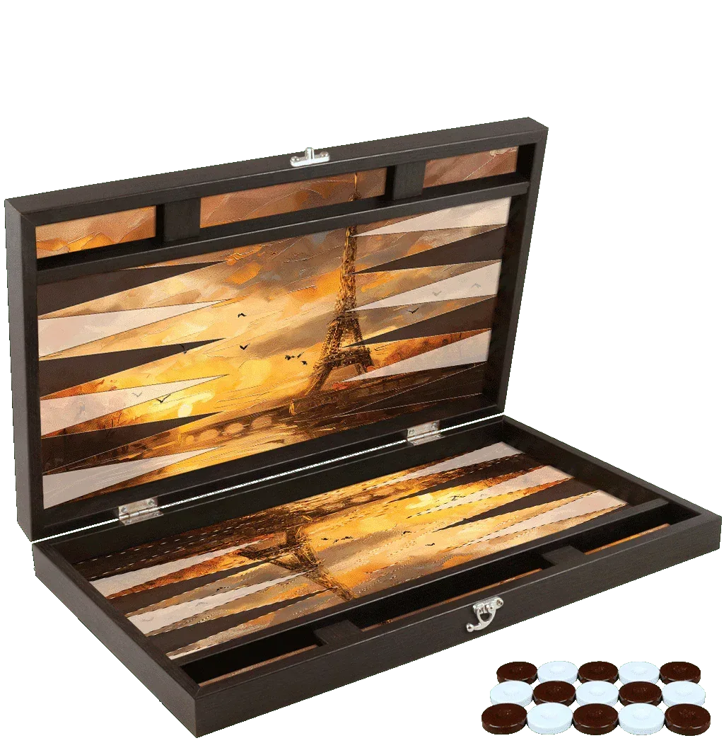 Joc de table din piele ecologica, model TURN EIFFE, Z-TOOLS / ZTS5512-6 - 221.ro