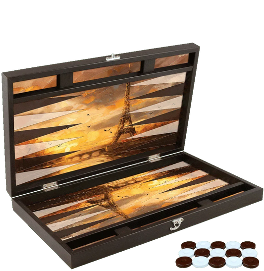 Joc de table din piele ecologica, model TURN EIFFE, Z-TOOLS / ZTS5512-6 - 221.ro