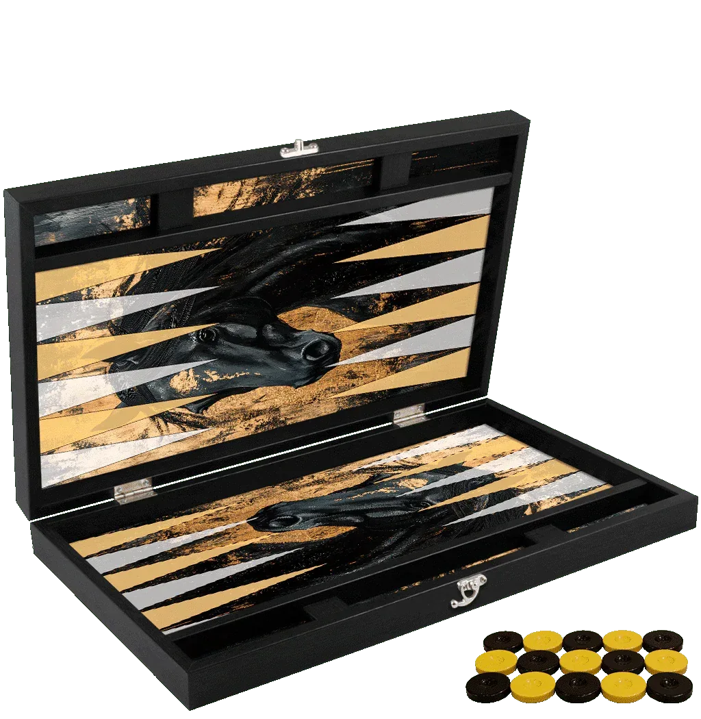 Joc de table din piele ecologica, model HORSE, Z-TOOLS / ZTS5512-8 - 221.ro