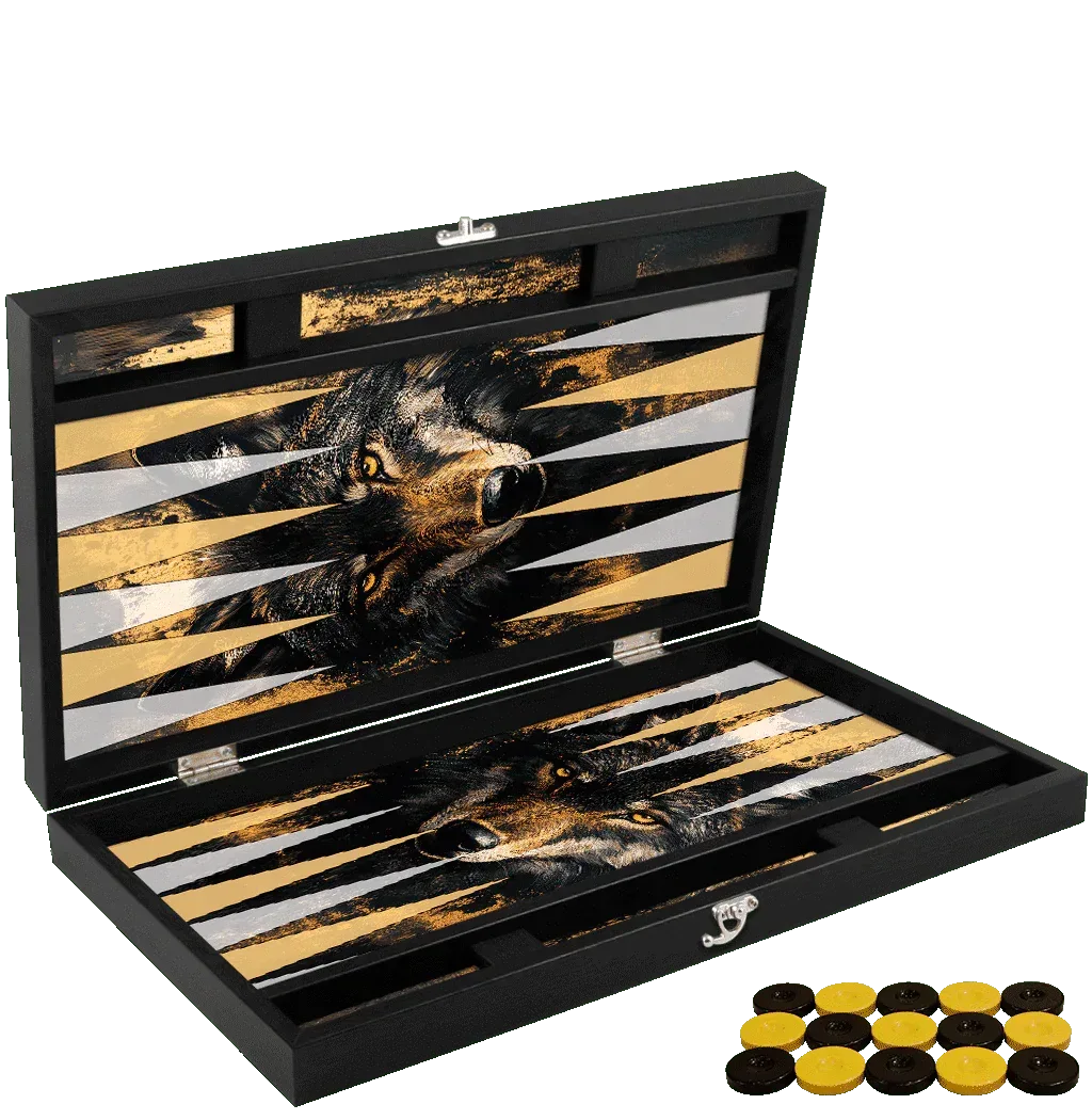 Joc de table din piele ecologica, model WOLF, Z-TOOLS / ZTS5512-9 - 221.ro