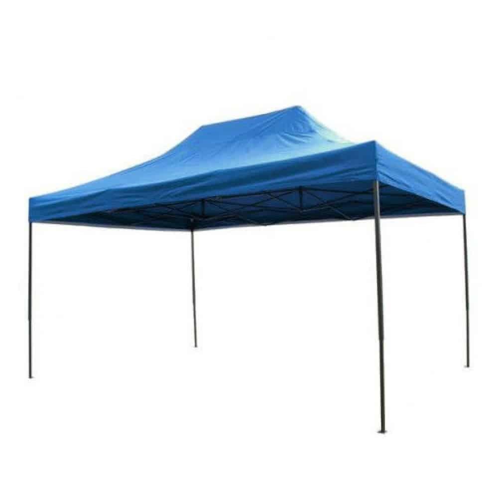 Cort tip pavilion metalic pentru gradina, impermeabil 3×4.5 metri, albastru Z-TOOLS / ZTS5664 - 221.ro