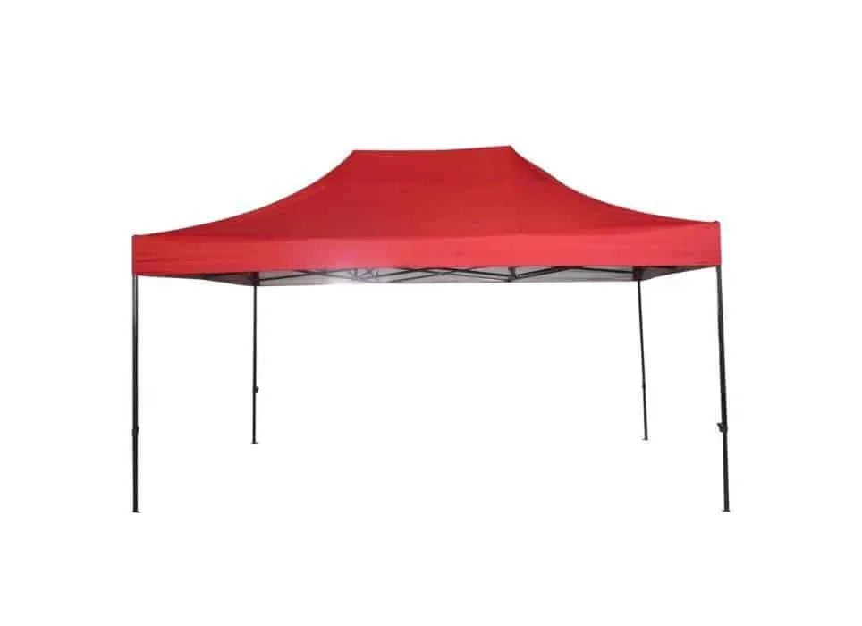 Cort tip pavilion metalic pentru gradina, impermeabil 3×4.5 metri, rosu Z-TOOLS / ZTS5665 - 221.ro