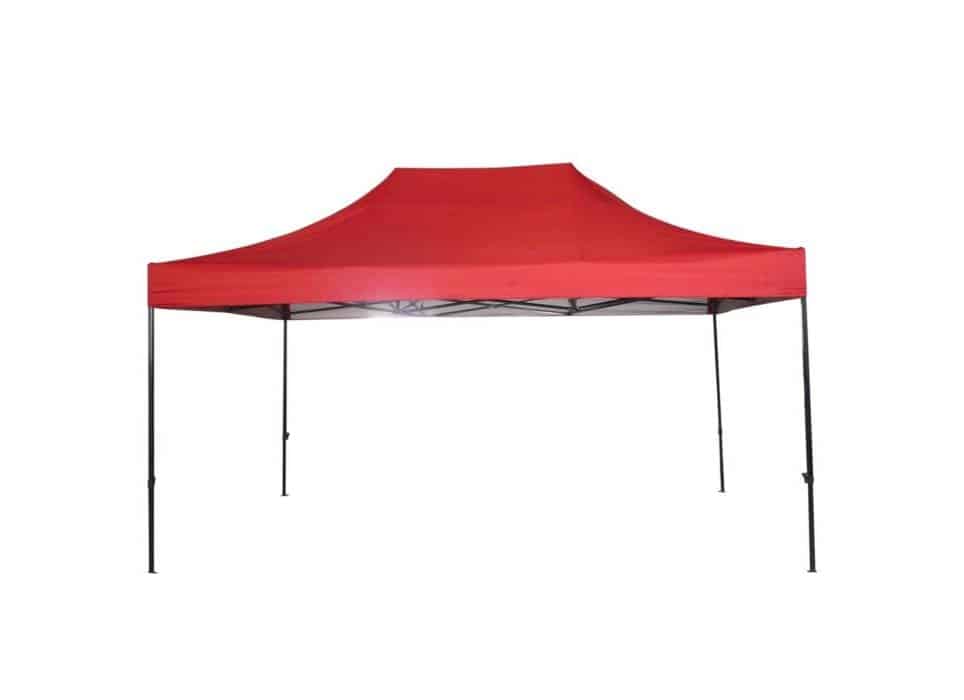 Cort tip pavilion metalic pentru gradina, impermeabil 3×4.5 metri, rosu Z-TOOLS / ZTS5665