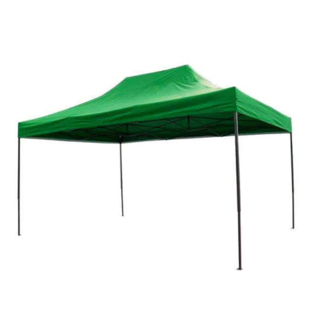 Cort tip pavilion metalic pentru gradina, impermeabil 3×4.5 metri, verde Z-TOOLS / ZTS5666 - 221.ro