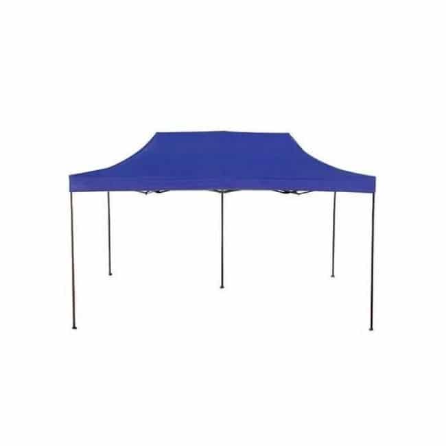 Cort tip pavilion metalic pentru gradina, impermeabil 3×6 metri, albastru Z-TOOLS / ZTS5669