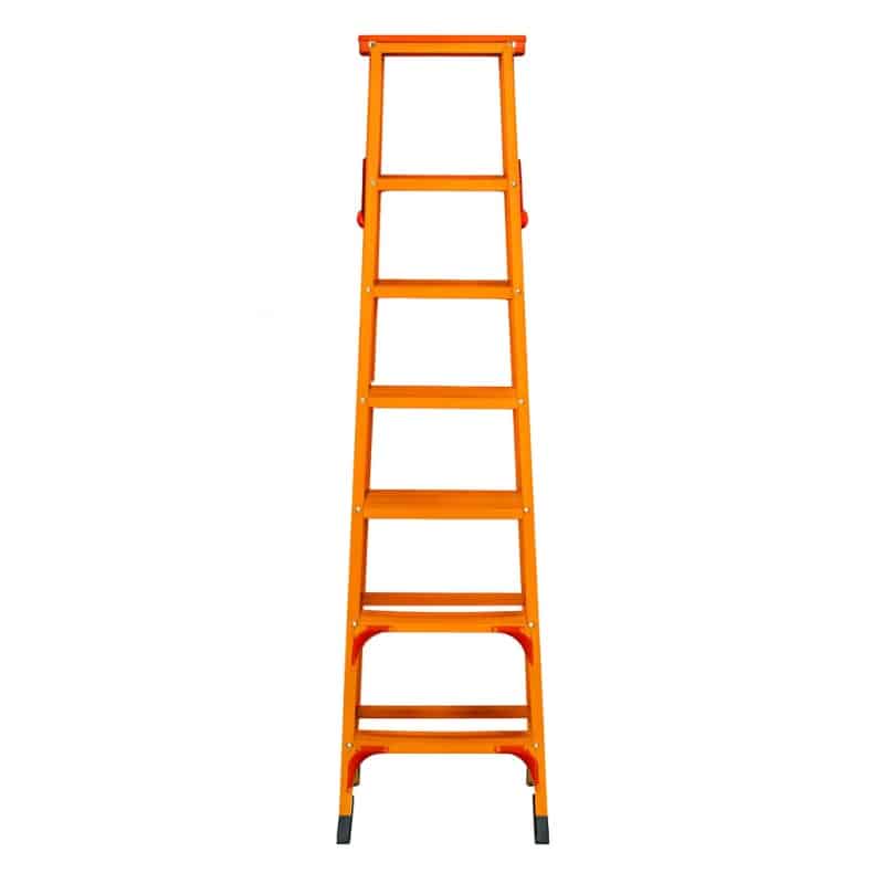 Scară tip A, 6 trepte + platforma, portocalie Z-TOOLS / ZTS8085