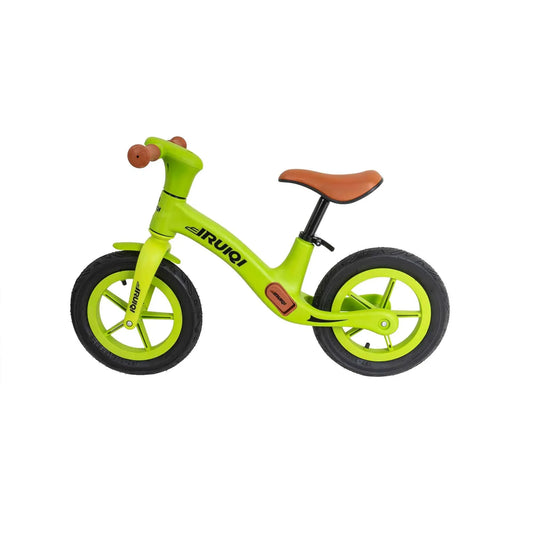 Bicicleta fara pedale pentru copii IRUIQI, roti de cauciuc si scaun reglabil, +3ani, verde Z-TOOLS / ZTS8256 - 221.ro