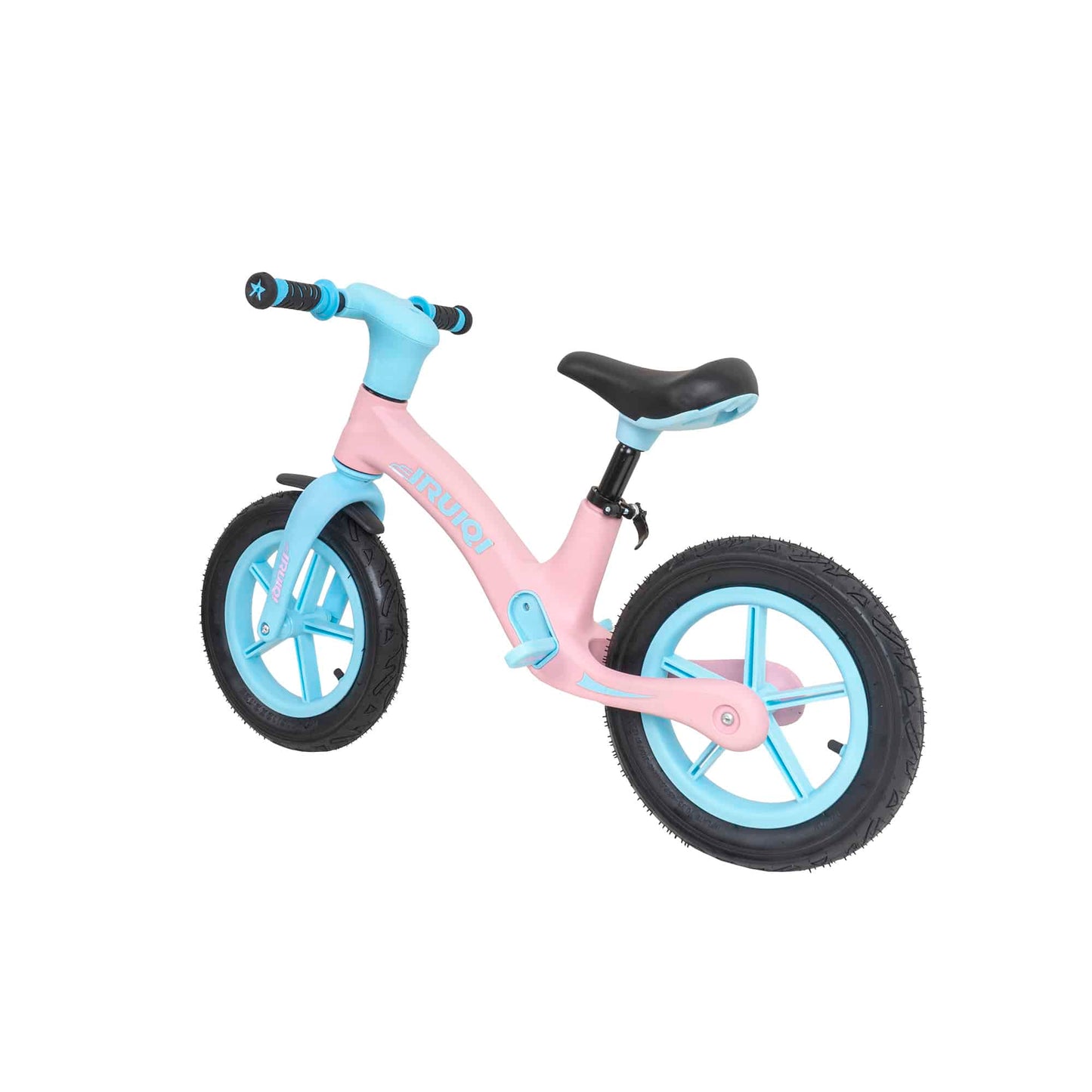 Bicicleta fara pedale pentru copii IRUIQI, roti de cauciuc si scaun reglabil, +3ani, albastru si roz Z-TOOLS / ZTS8288