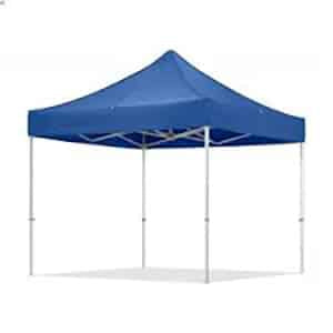 Cort tip pavilion metalic pentru gradina, cadru alb, impermeabil 3×3 metri, albastru Z-TOOLS / ZTS8470 - 221.ro