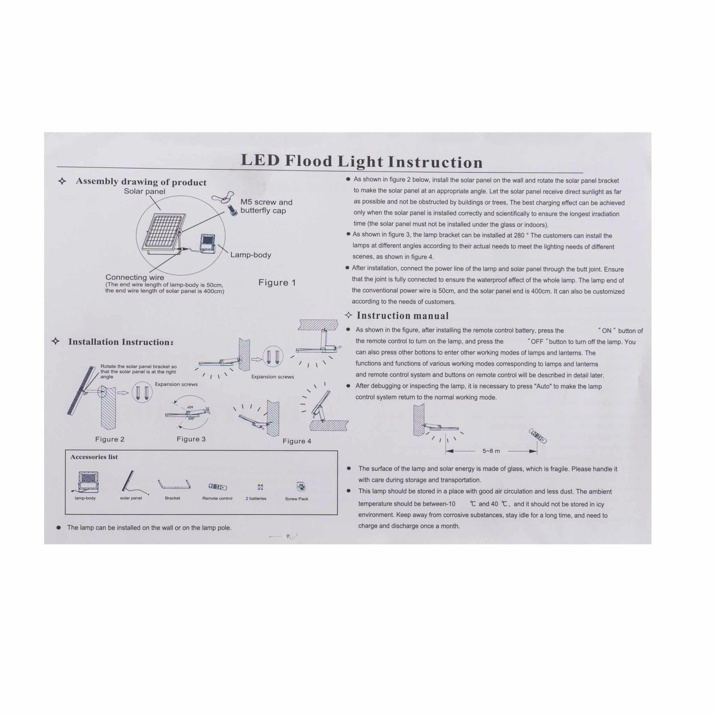 Proiector led cu incarcare solara, 50W, panou separat, cu telecomanda IP66 Z-TOOLS / ZTS8561