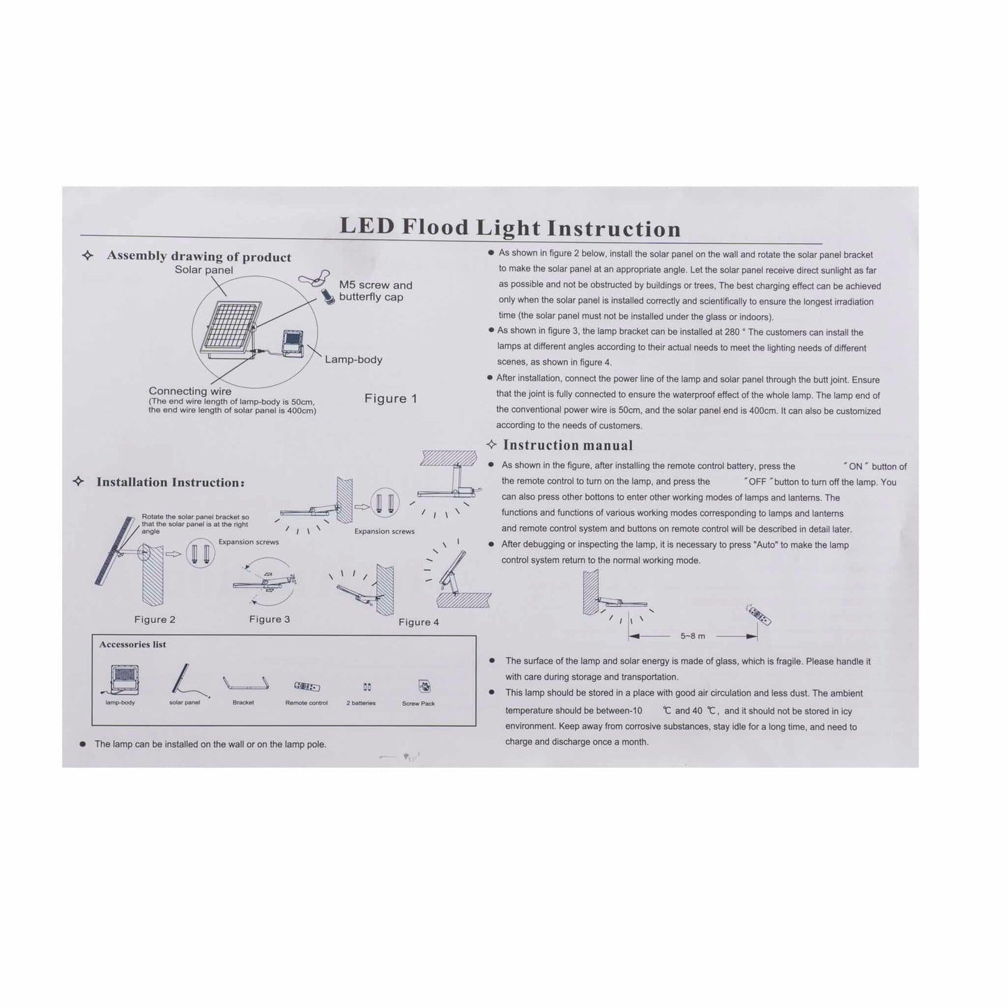 Proiector led cu incarcare solara, 50W, panou separat, cu telecomanda IP66 Z-TOOLS / ZTS8561 - 221.ro