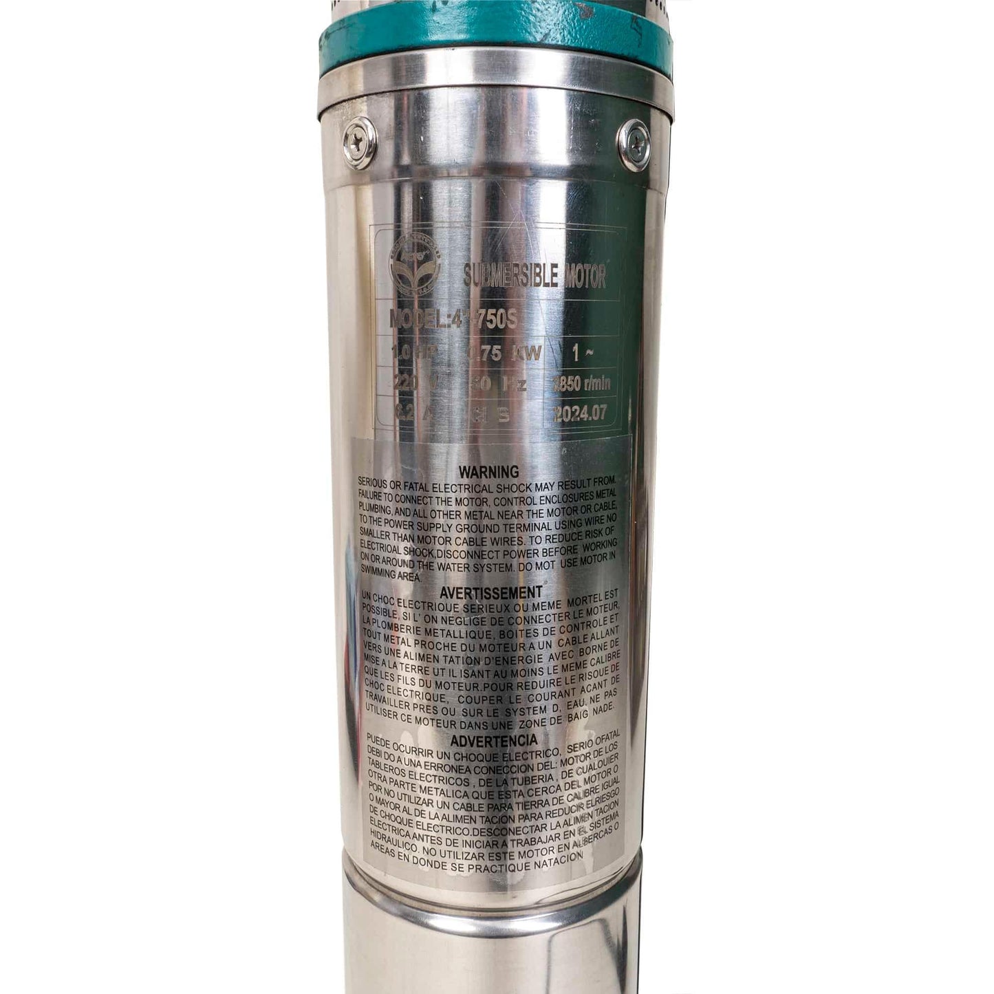 Pompa submersibila cu turbina, din inox, 750W, lungime cablu 1.5m, Z-TOOLS / ZTS8642 - 221.ro