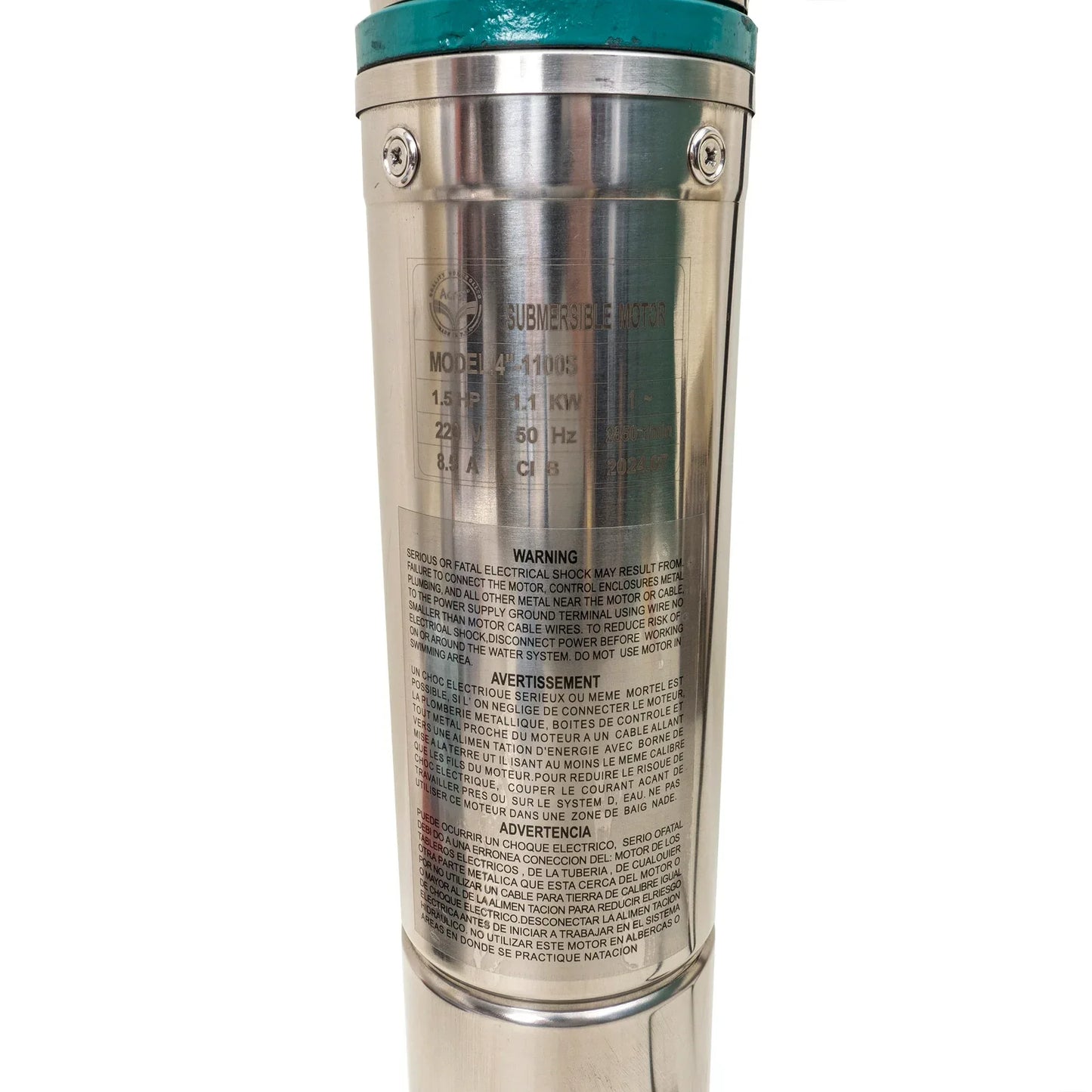 Pompa submersibila cu turbina, din inox, 1100W, lungime cablu 1.5m, Z-TOOLS / ZTS8643 - 221.ro