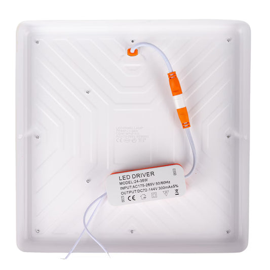 Aplica LED fara contur patrata 24W, alb Z-TOOLS / ZTS8666