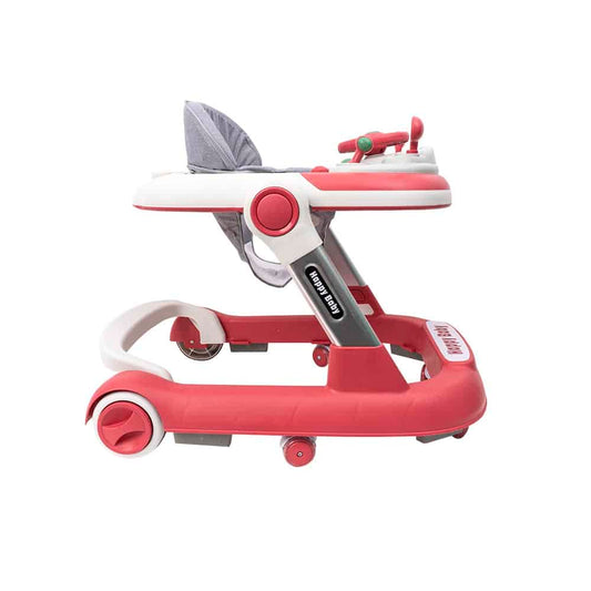 Premergator cu 6 roti silentioase, 6luni+, sezut reglabil, pliere usoara, roz Z-TOOLS / ZTS9109