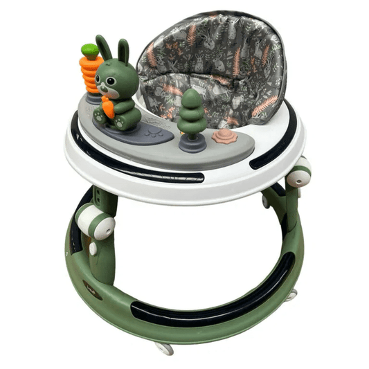 Premergator cu 6 roti silentioase, 6luni+, cu sunet si lumini, pliabil, verde Z-TOOLS / ZTS9112