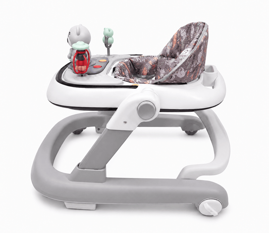Premergator cu 6 roti silentioase, 6luni+, sezut reglabil, pliere usoara, gri Z-TOOLS / ZTS9129
