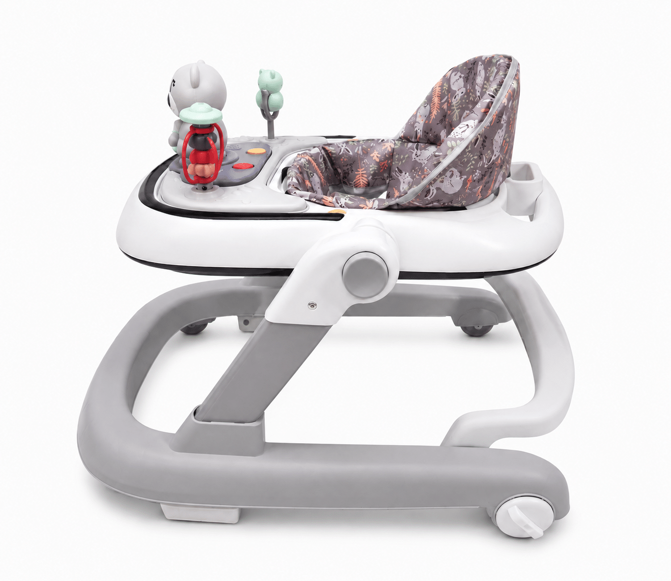 Premergator cu 6 roti silentioase, 6luni+, sezut reglabil, pliere usoara, gri Z-TOOLS / ZTS9129