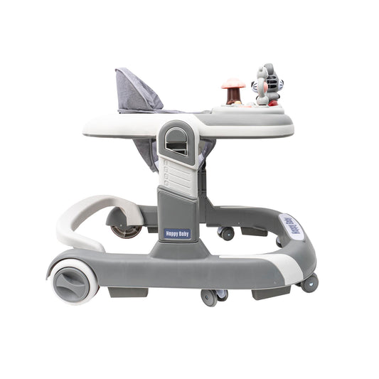 Premergator cu 6 roti silentioase, 6luni+, sezut reglabil, pliere usoara, gri Z-TOOLS / ZTS9133