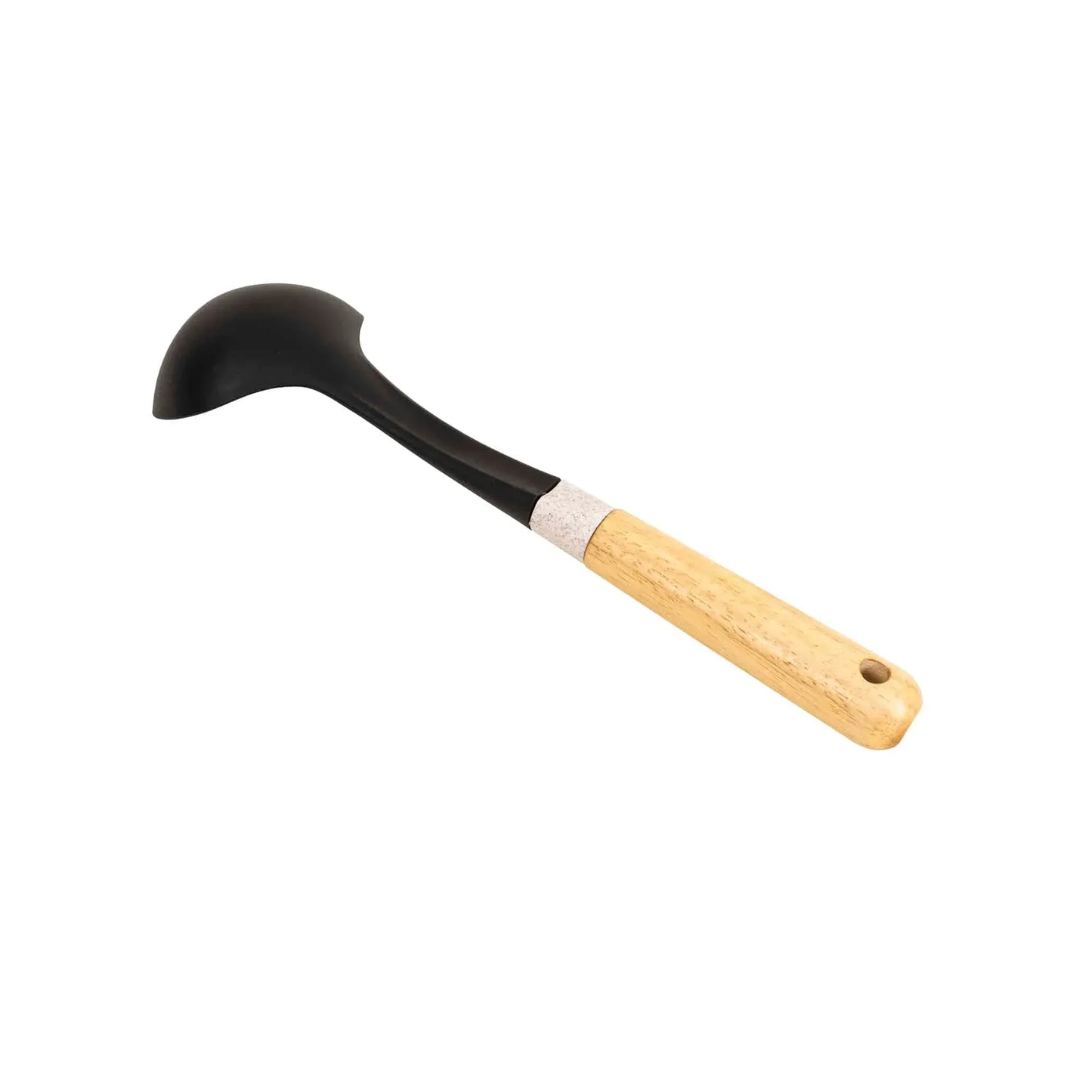 Polonic din plastic, cu maner maro, model CY-12-1, lungime 33cm Z-TOOLS / ZTS9246 - 221.ro