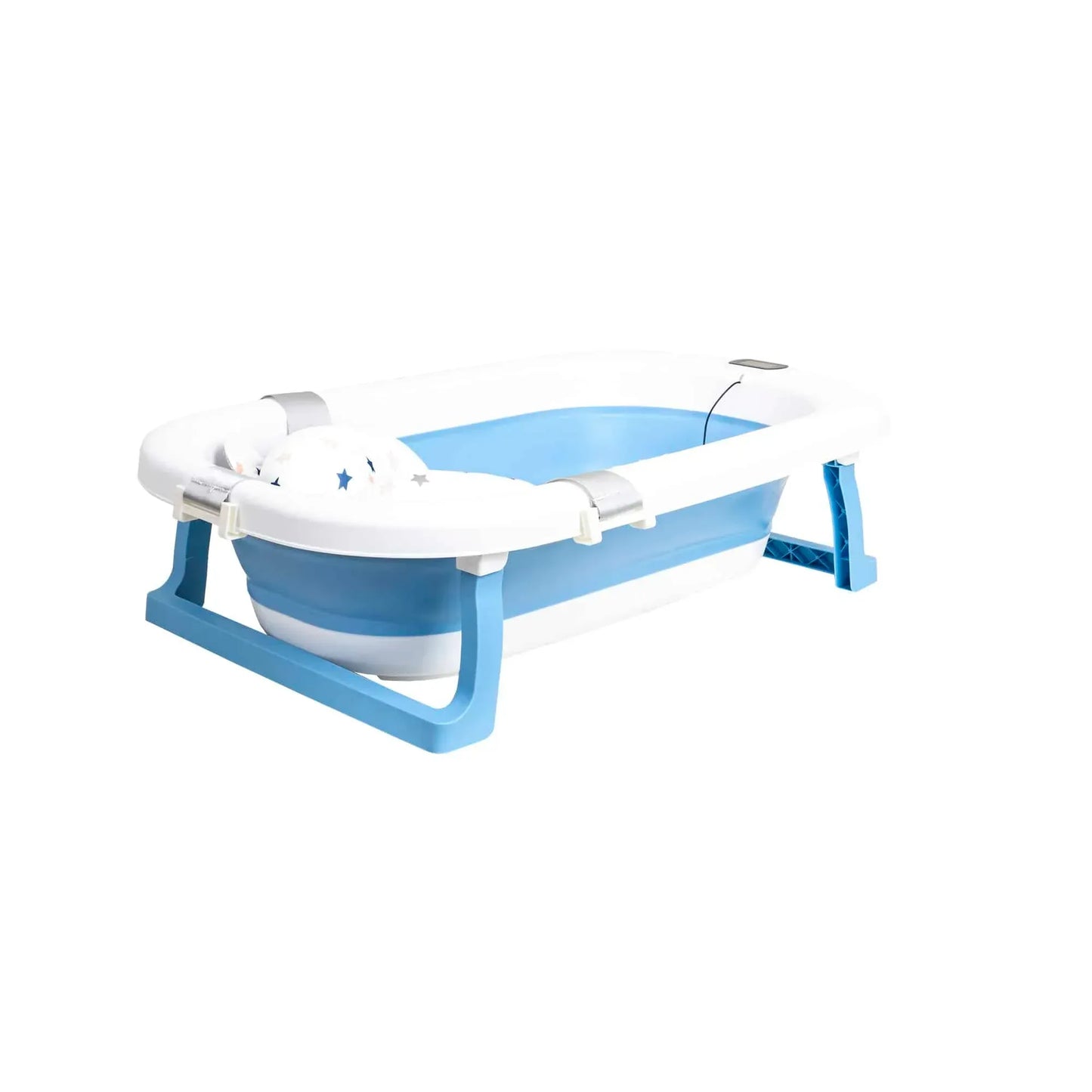 Cadita pliabila pentru bebelusi, cu termostat si pernuta, albastru Z-TOOLS / ZTS9153 - 221.ro