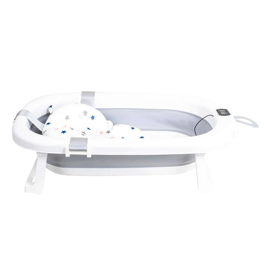 Cadita pliabila pentru bebelusi, cu termostat si pernuta, gri Z-TOOLS / ZTS9155 - 221.ro