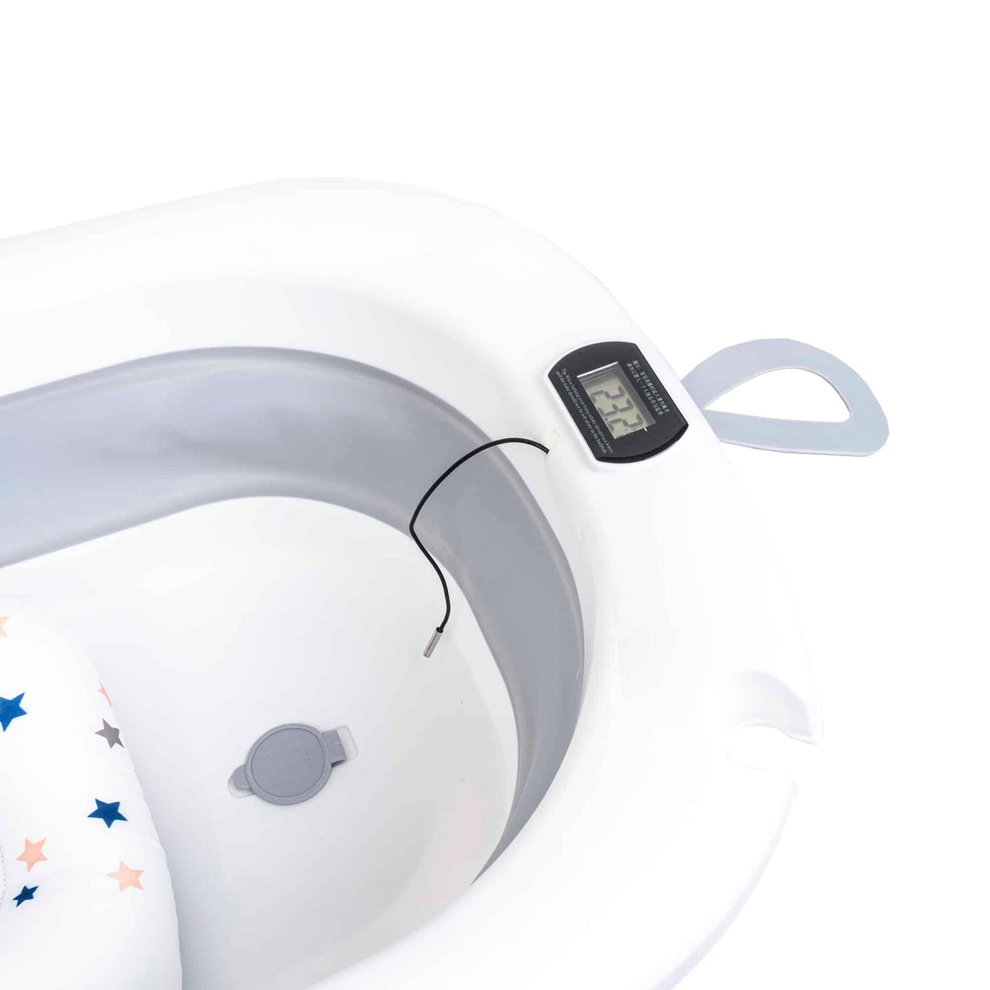 Cadita pliabila pentru bebelusi, cu termostat si pernuta, gri Z-TOOLS / ZTS9155