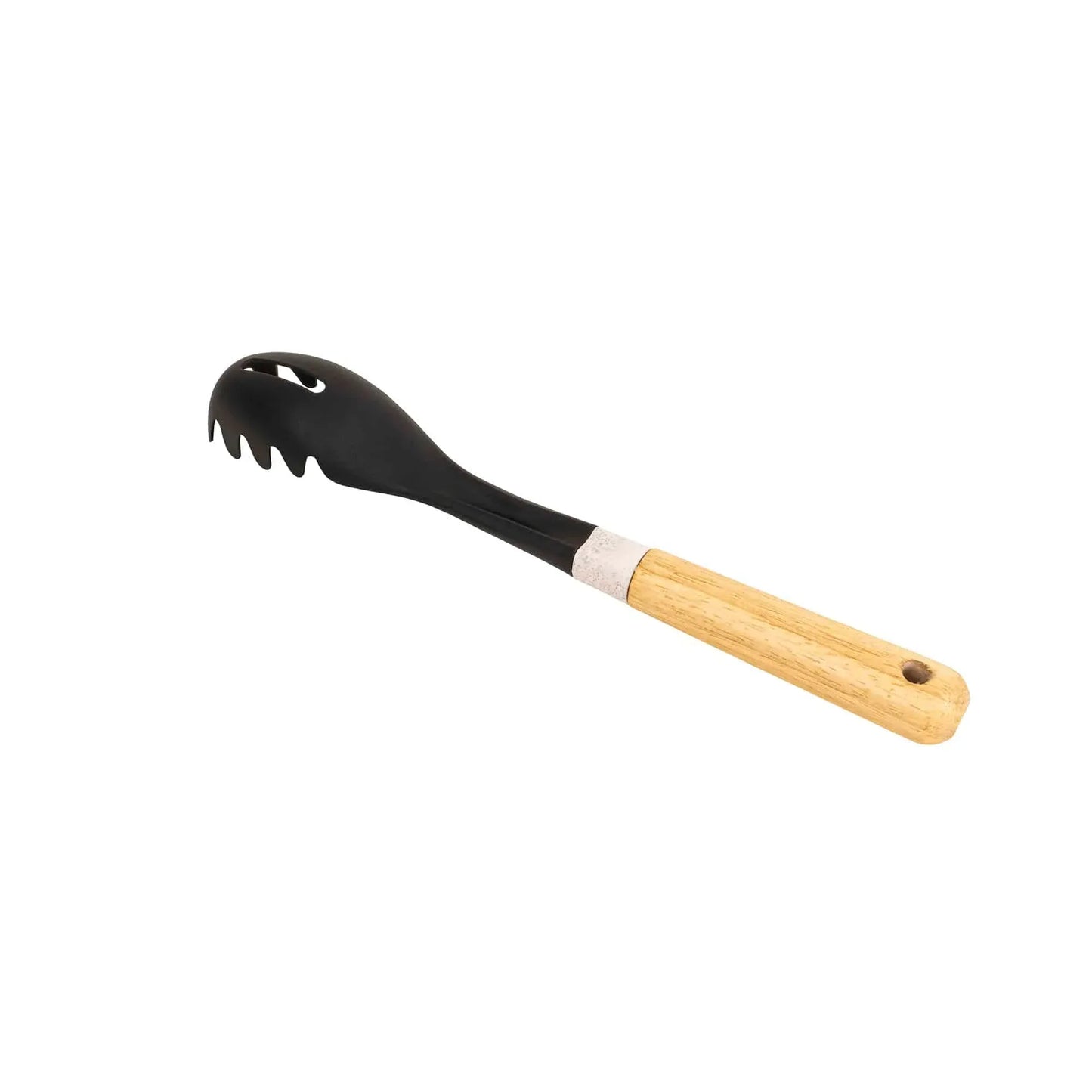 Lingura de salata din plastic, cu maner maro, model CY-12-1, lungime 33cm Z-TOOLS / ZTS9248 - 221.ro