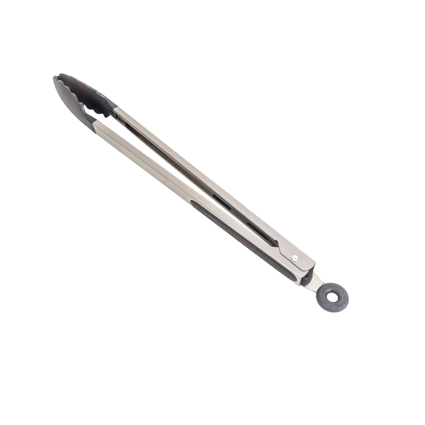 Cleste de servire din inox si silicon, cu inel de blocare si agatare, lungime 37cm Z-TOOLS / ZTS9256