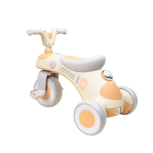 Tricicleta din plastic, cu pedale pentru copii, cu muzica si lumina, galben Z-TOOLS / ZTS9280