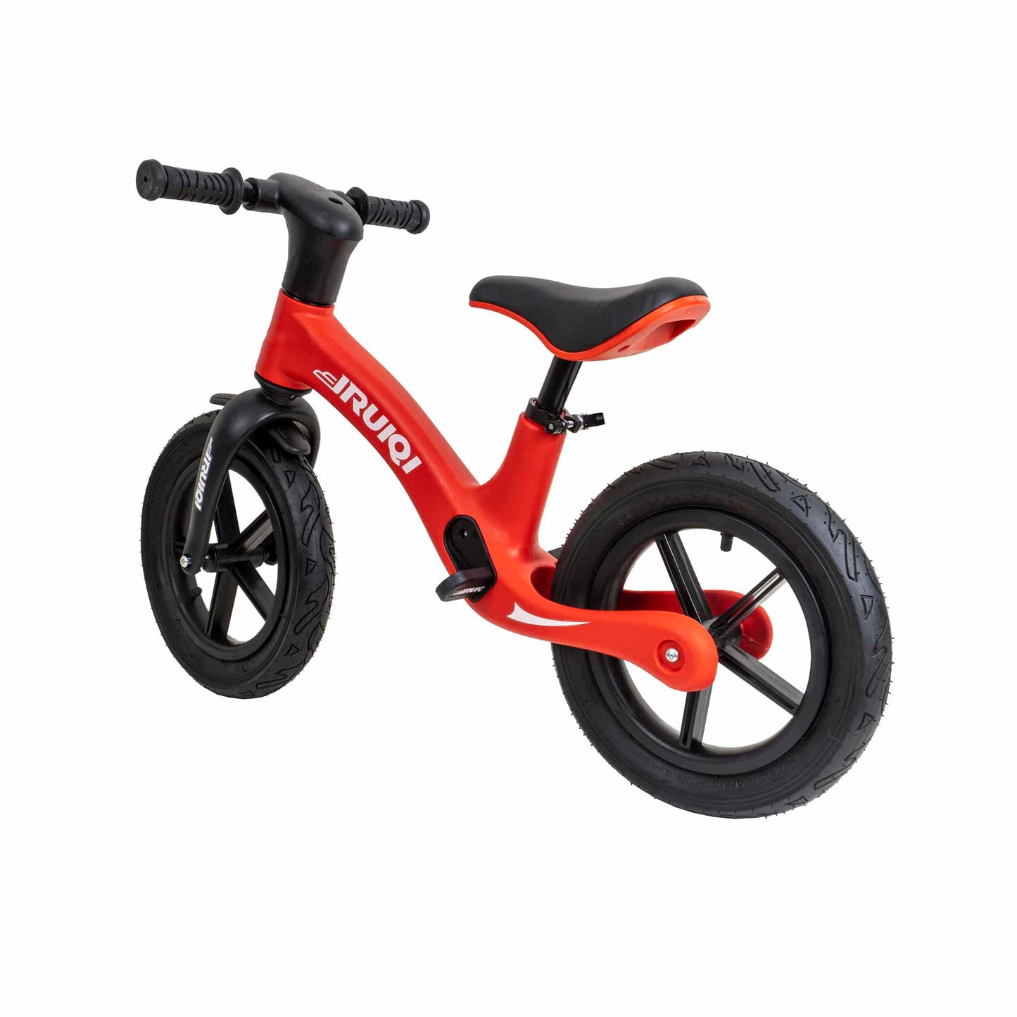 Bicicleta fara pedale pentru copii IRUIQI, roti de cauciuc si scaun reglabil, +3ani, negru si rosu Z-TOOLS / ZTS9454