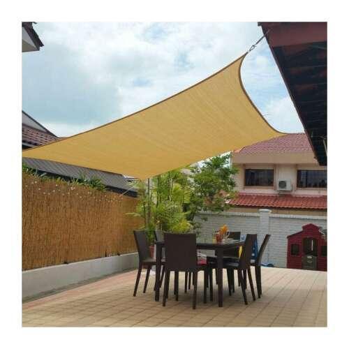 Panza de umbrire patrata, 4x4m, crem, Z-TOOLS / ZTS9459 - 221.ro