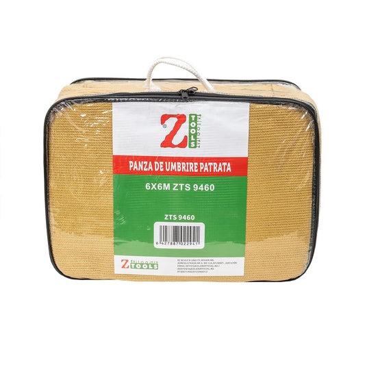Panza de umbrire patrata, 6x6m, crem, Z-TOOLS / ZTS9460 - 221.ro