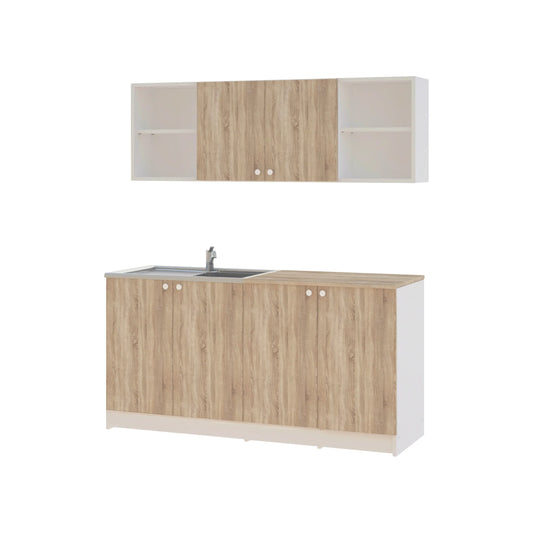 Set Bucatarie haaus Sena, Stejar Sonoma/Alb, L 160 cm