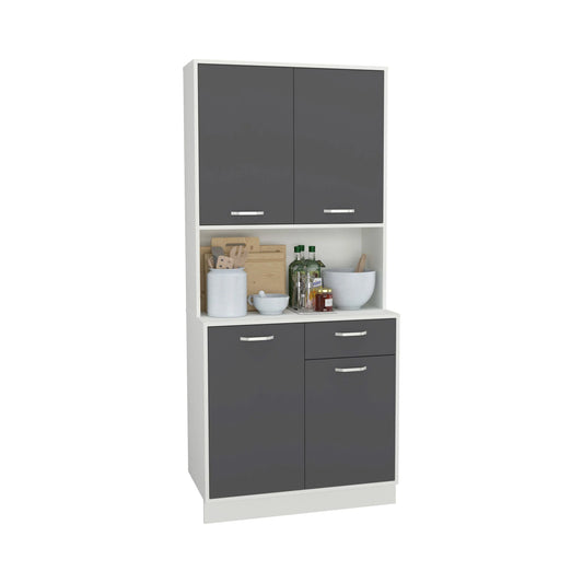 Bufet haaus Oma, Antracit/Alb, L 84 cm